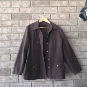 100% Silk brown jacket/blazer